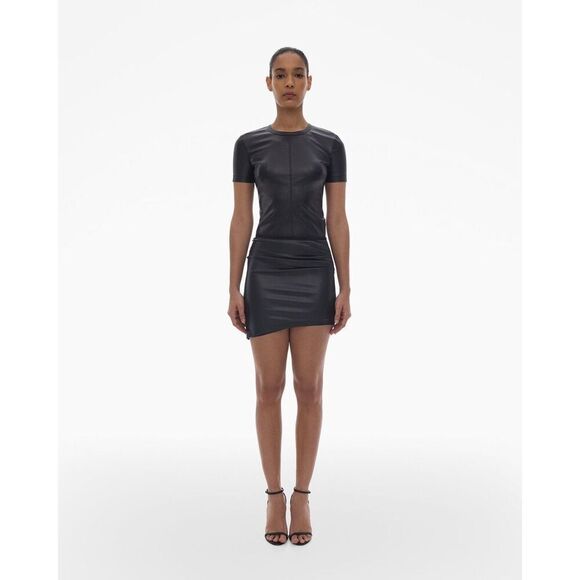 Helmut Lang Faux Leather Mini Skirt Medium - Picture 1 of 6